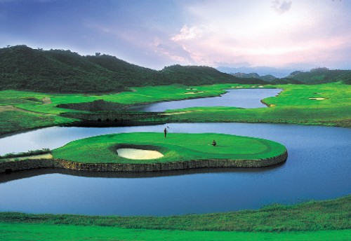 Chinese Golfbana Mission hills de Faldo course