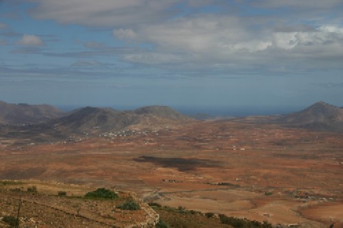 uitzicht op maanlandschap vanaf Mirador