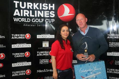 Andre Verhoef is winnaar in de Categorie B van de kwalificatieronde voor de Turkish Airline Wolrd Cup die in Amsterdam werd gehouden.
