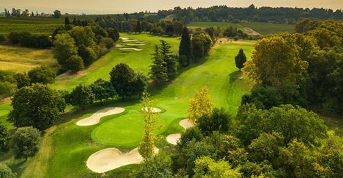 Golf Club Verona, holes 11 en 16  golfbanen Italie Veneto